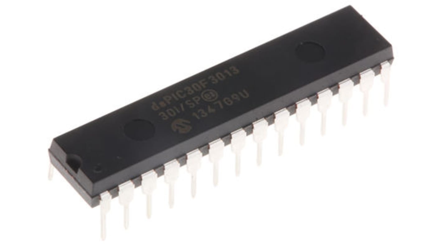 Microchip DSPIC30F3013-30I/SP, 16bit dsPIC Microcontroller, dsPIC30F, 30MIPS, 1.024 kB, 24 kB Flash, 28-Pin SPDIP