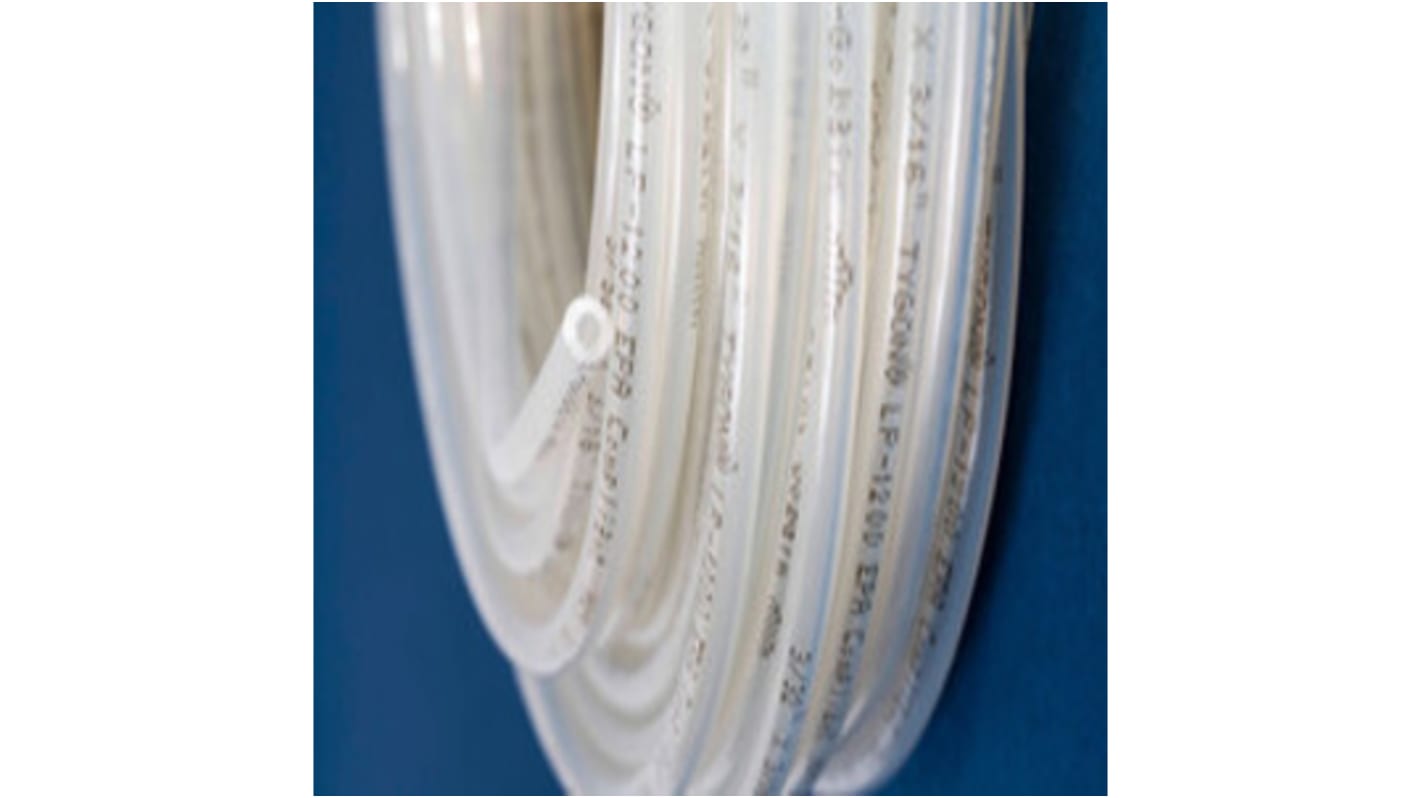 Tubo flexible Saint Gobain de FKM, TPU Transparente, long. 15m, Ø int. 2.03mm, para Combustibles y aceites