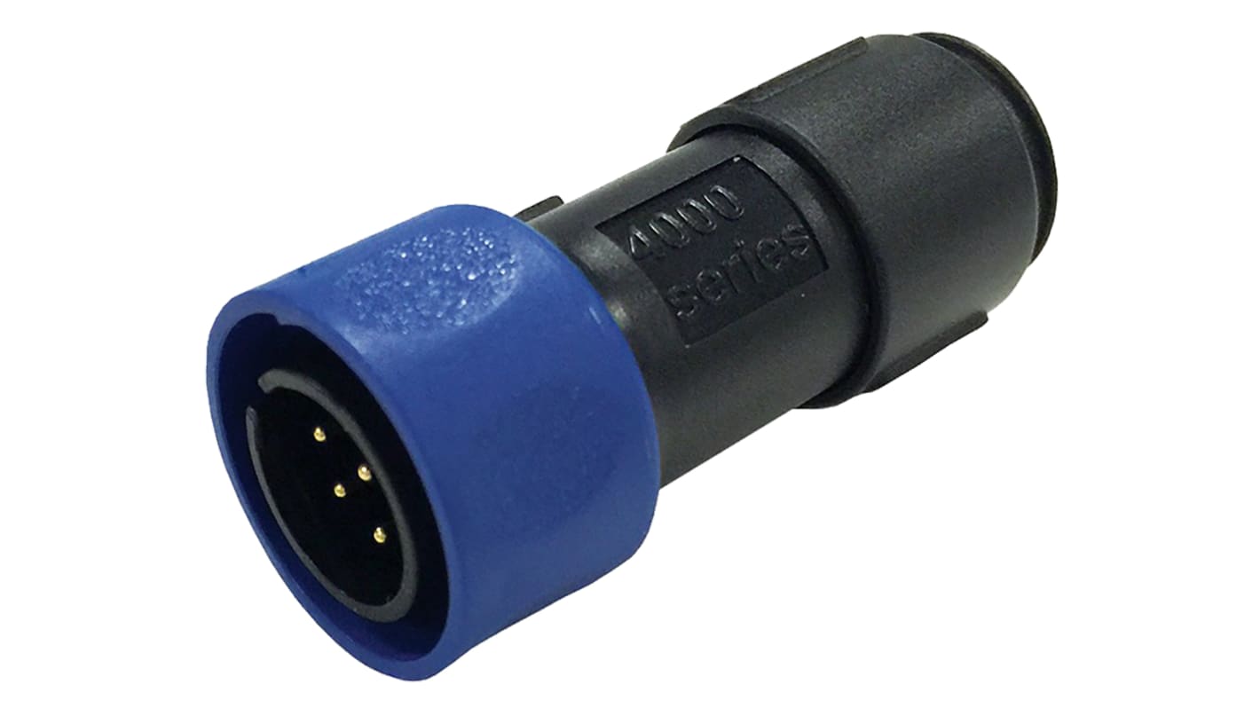 Bulgin Circular Connector, 8 Contacts, Cable Mount, Miniature Connector, Plug, Female, IP66, IP68, IP69K, Buccaneer