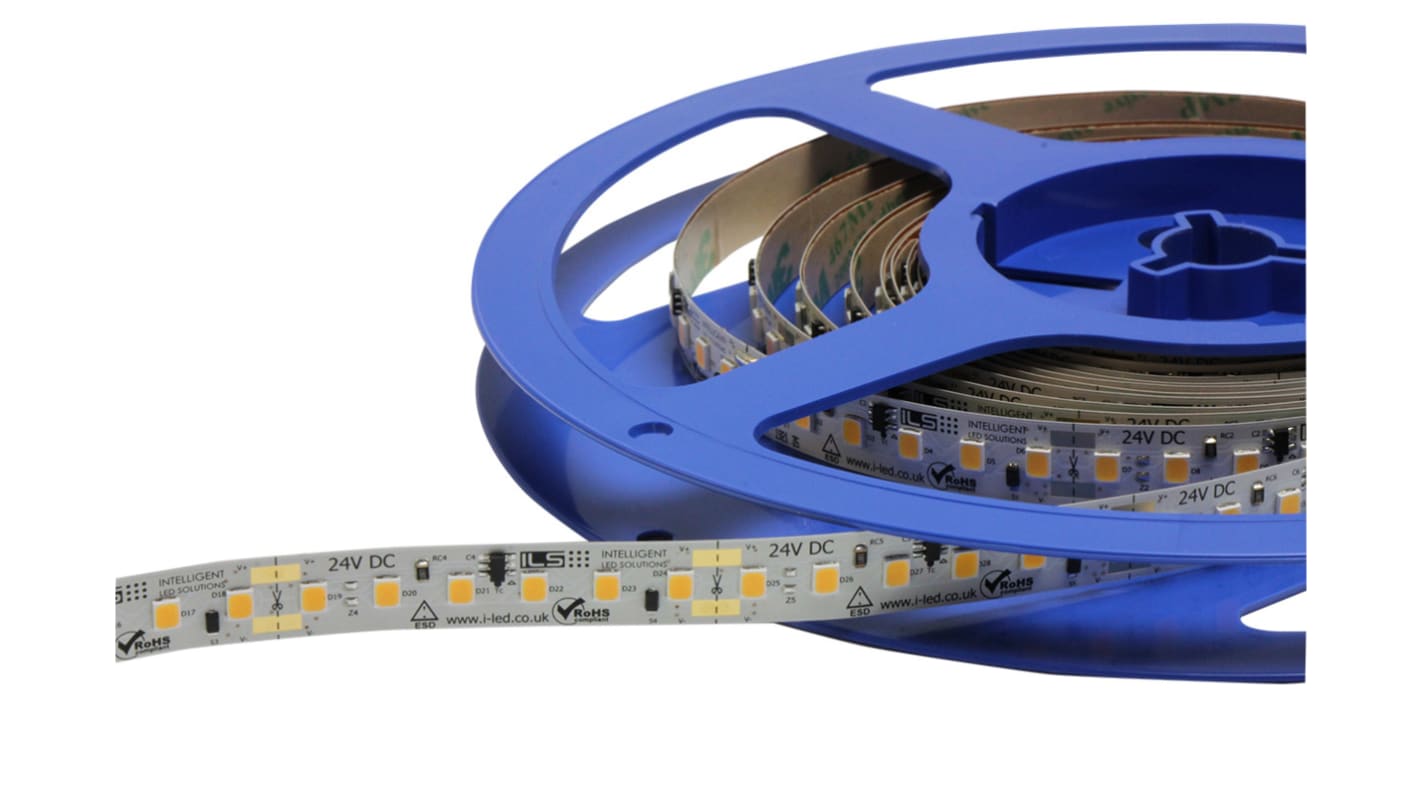 Intelligent LED Solutions 24V White LED Strip Light, 3000K Colour Temp