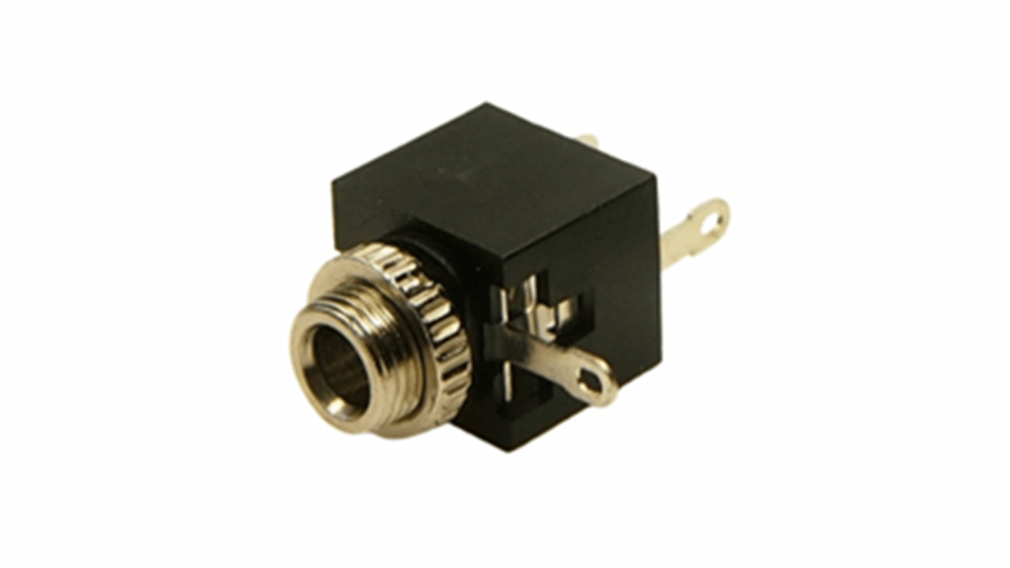 Conector jack mono de 3.5 mm Ángulo recto Hembra RS PRO, Montaje en PCB