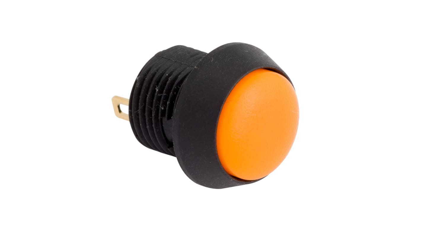 EOZ Push Button Switch, Momentary, Panel Mount, 12mm Cutout, SPST, 5V, IP67