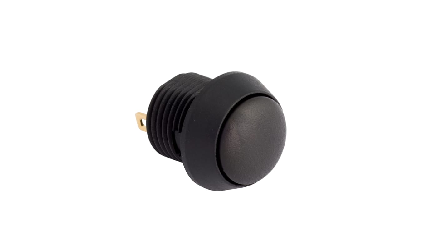 EOZ Push Button Switch, Momentary, Panel Mount, 12mm Cutout, SPST, 5V, IP67