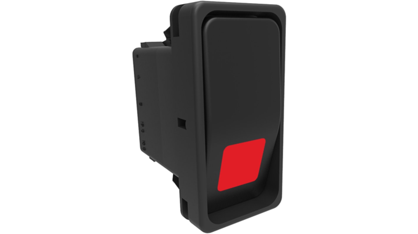 Carling Technologies Illuminated DPST, On-None-Off Rocker Switch Panel Mount