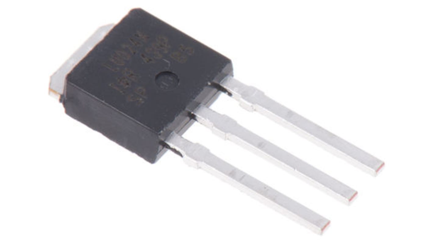 MOSFET Infineon IRLU024NPBF, VDSS 55 V, ID 17 A, IPAK (TO-251) de 3 pines, config. Simple