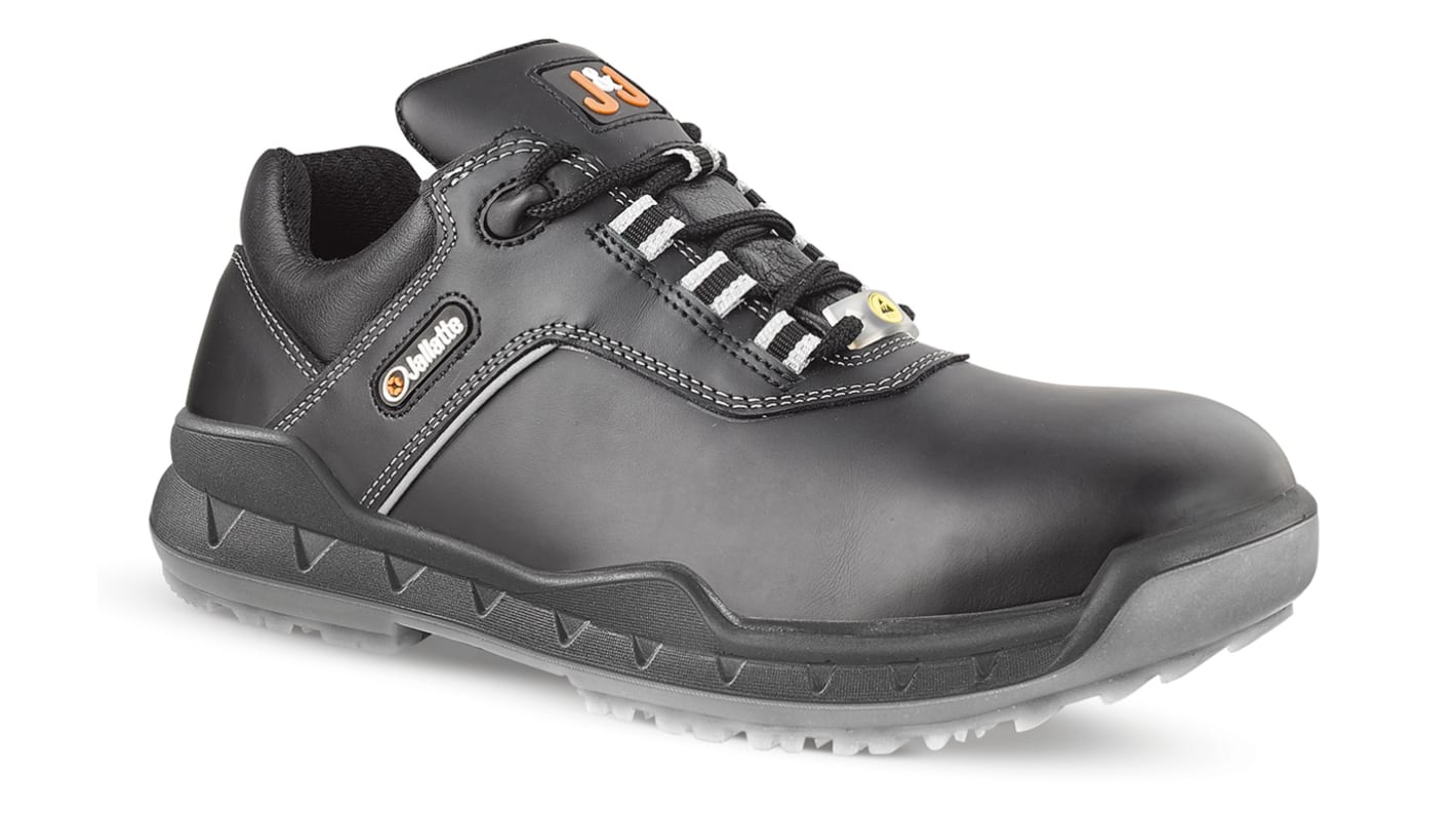 Jalatte Unisex Sicherheitshalbschuhe Schwarz, mit Zehen-Schutzkappe EN 20345 S3, Größe 39 / UK 6, ESD-sicher