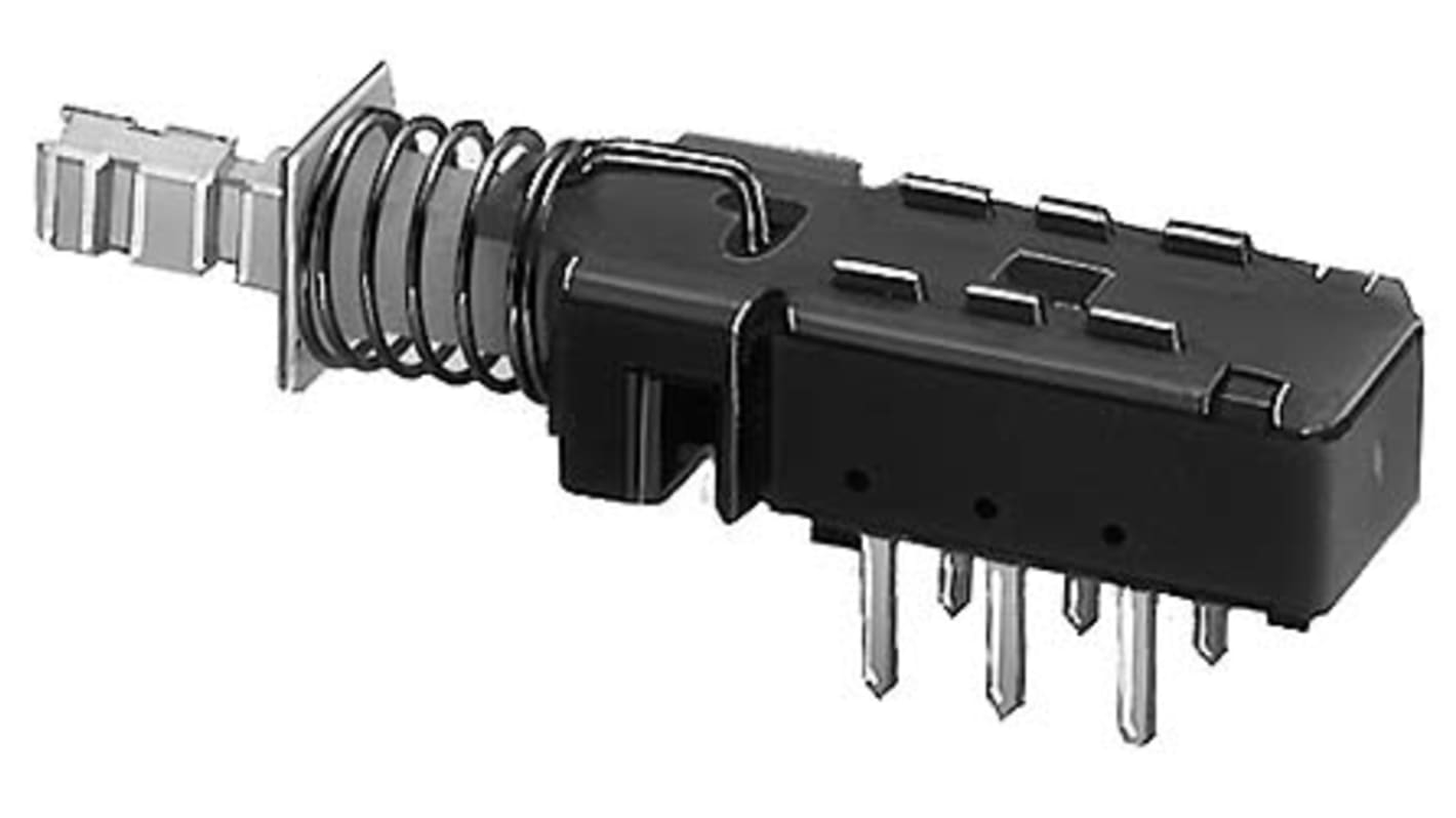 Przycisk miniaturowy Chwilowy DPDT, montaż PCB KNITTER-SWITCH