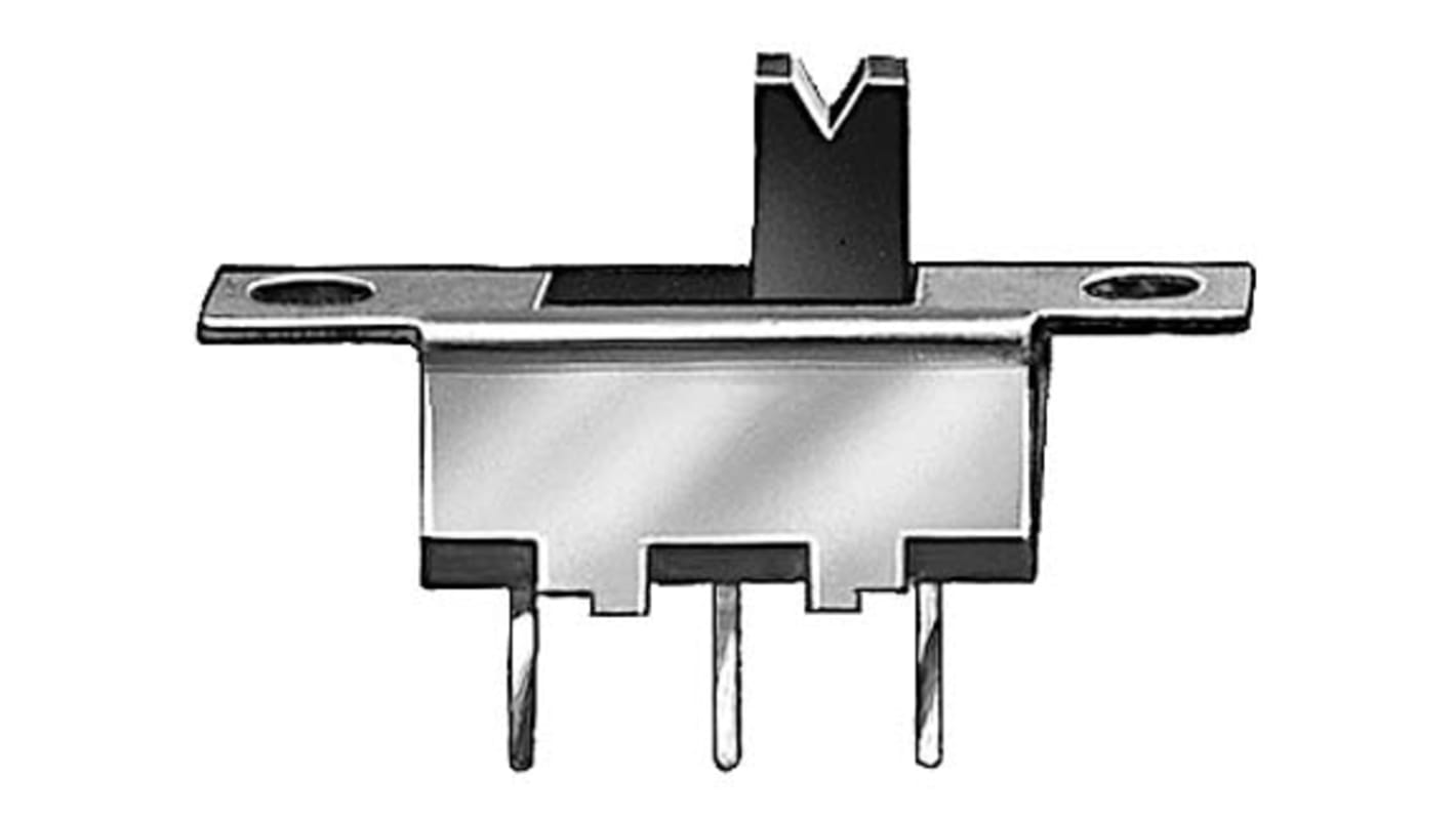 KNITTER-SWITCH Panel Mount Slide Switch SPST Latching 350 mA @ 30 V dc Slide