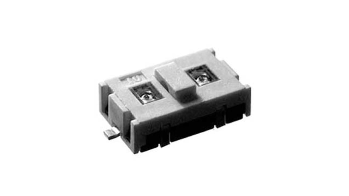 Érintőkapcsoló Fekete, Érintőkapcsolók, SP5T, 20 mA 15 V DC esetén, 12.2mm 5.7mm, Felületre szerelhető