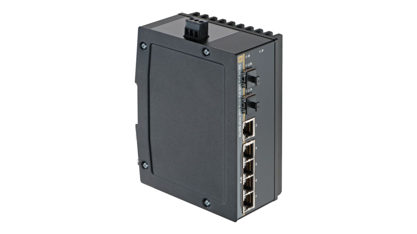24035052320 | Harting Ha-VIS eCon 3000 Series DIN Rail Mount Unmanaged ...