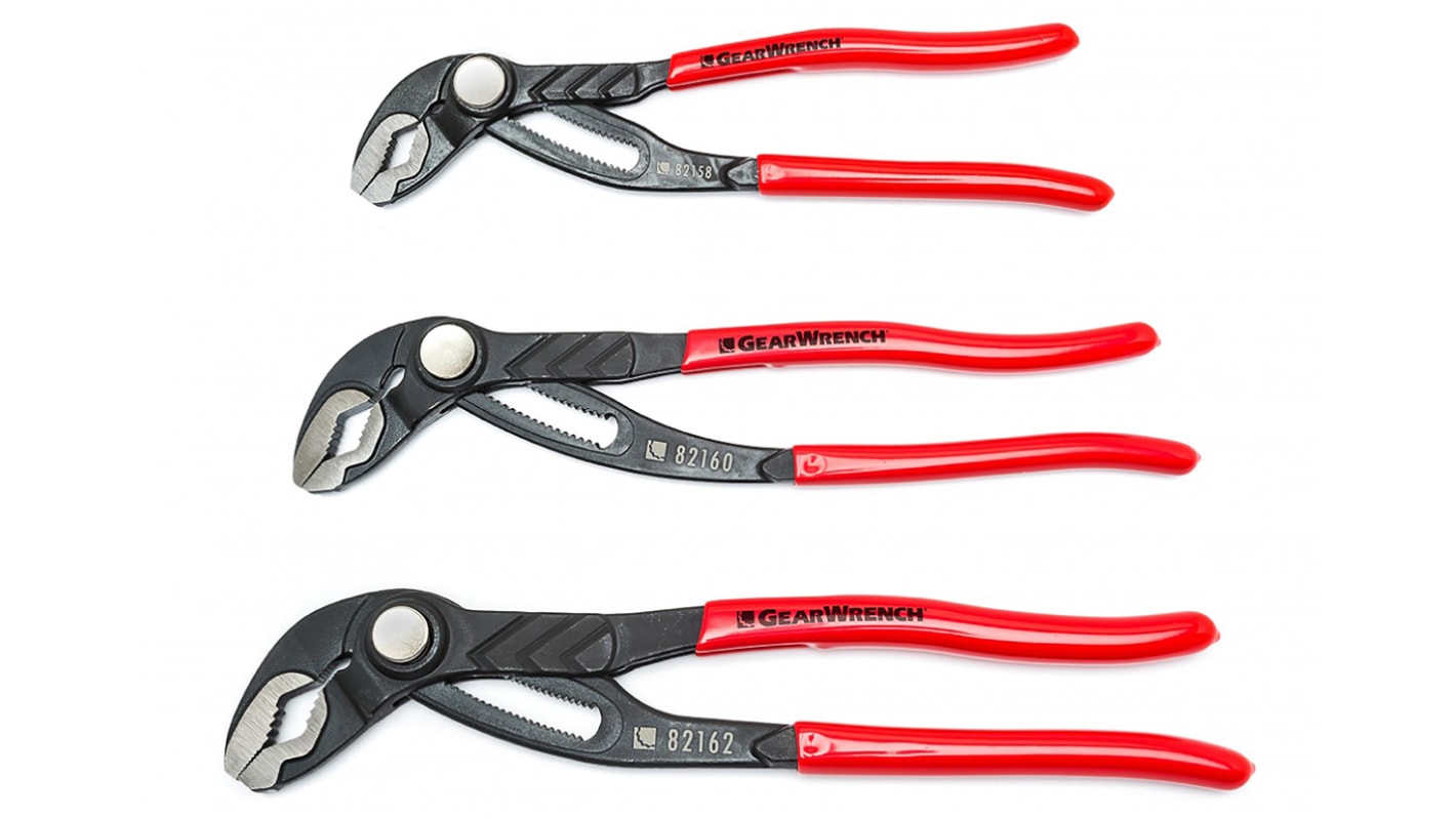 GearWrench Water Pump Pliers, VDE/1000V, 203 mm. 254 mm. 305 mm Overall