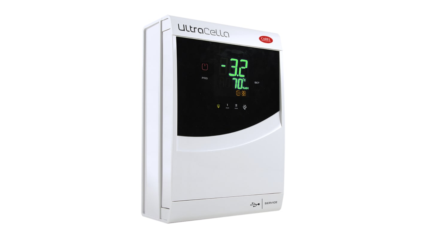 Carel On/Off Temperature Controller, 71 x 29mm, Digital Input, 230 V ac Supply