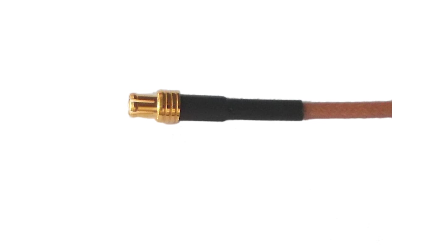 Cable coaxial RG316 Telegartner, 50 Ω, con. A: MCX, Macho, con. B: Sin terminación, long. 300mm