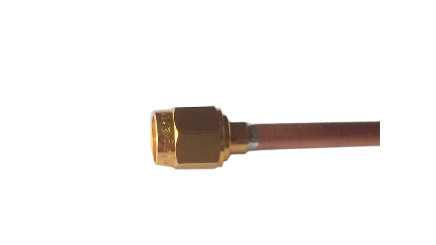 Telegartner Male SMA to Male SMA Coaxial Cable, Semi Flex .141 (G10), 50 Ω, 250mm