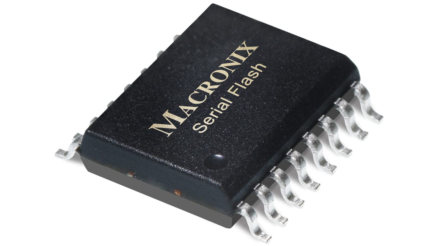 Macronix NOR 512Mbit Serial Flash Memory 16-Pin SOP, MX66L51235FMI-10G