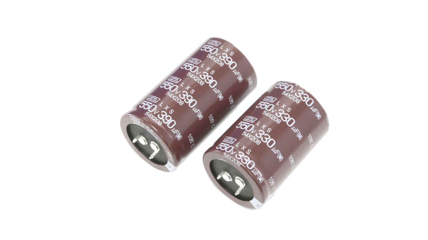 CHEMI-CON LXS Snap-In Aluminium-Elektrolyt Kondensator 2200μF ±20% / 160V dc, Ø 30mm x 50mm, bis 105°C