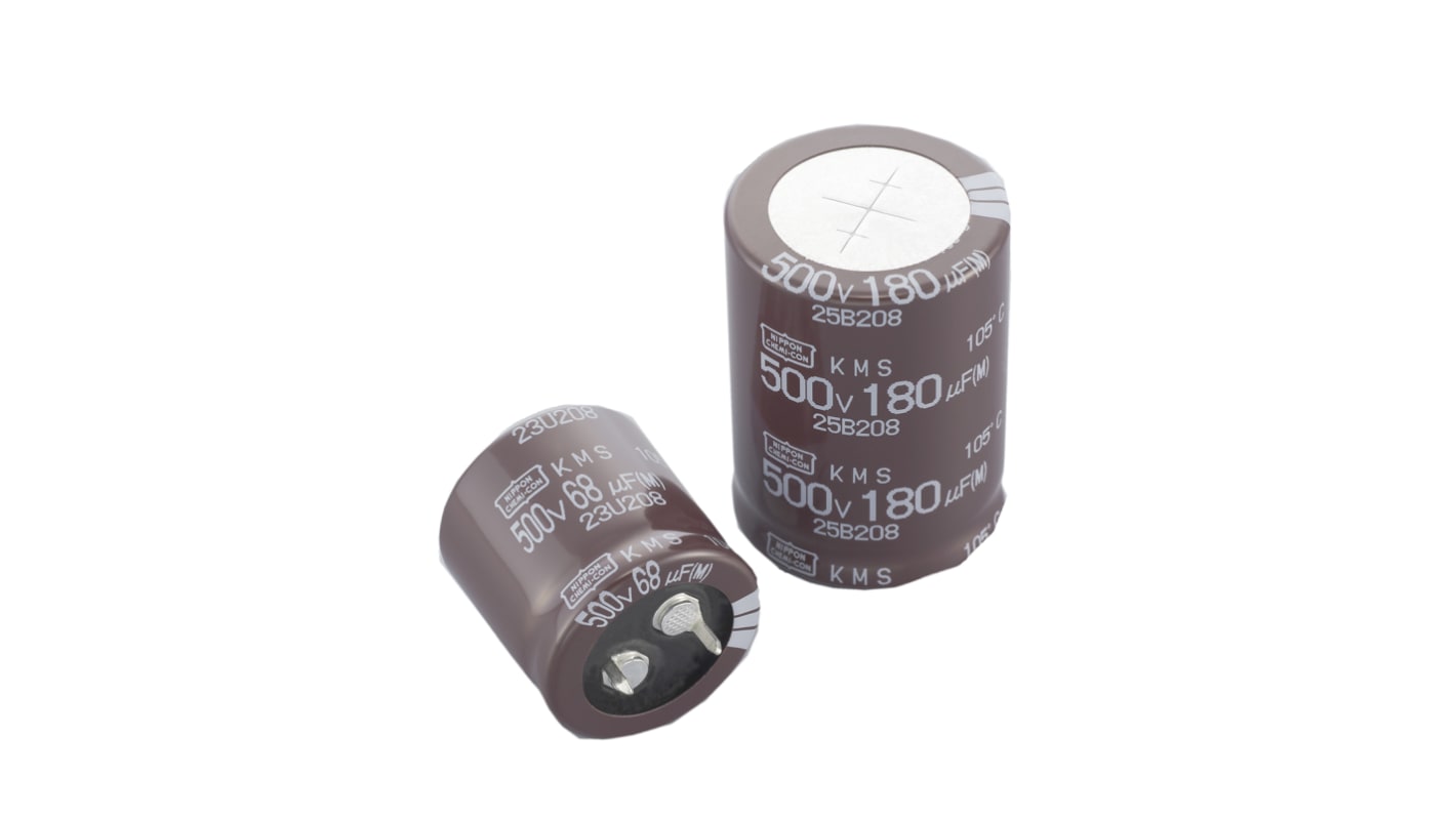 Nippon Chemi-Con 820μF Aluminium Electrolytic Capacitor 200V dc, Snap-In - EKMS201VSN821MP45S