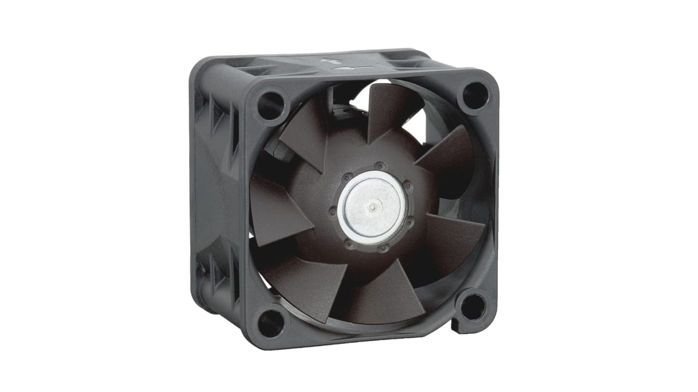 Ventilador Axial ebm-papst 420 J de 40 x 40 x 28mm, 24 V dc, 6.9W, caudal 38m³/h, 54dB, salida PWM, tacómetro, IP54