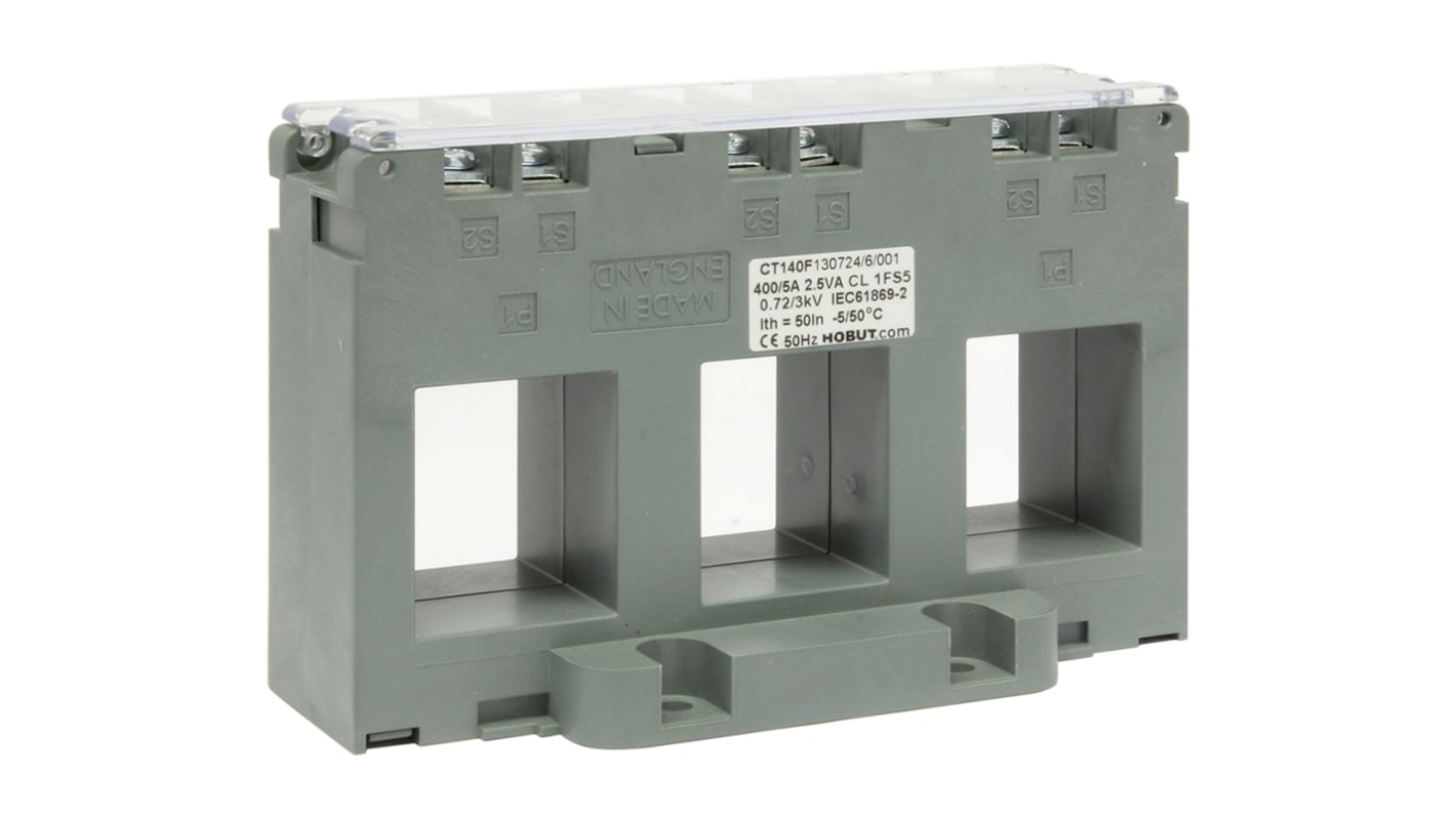 Transformador de corriente HOBUT CT140, Ø int. 31mm, dim. 140 x 90 x 38 mm