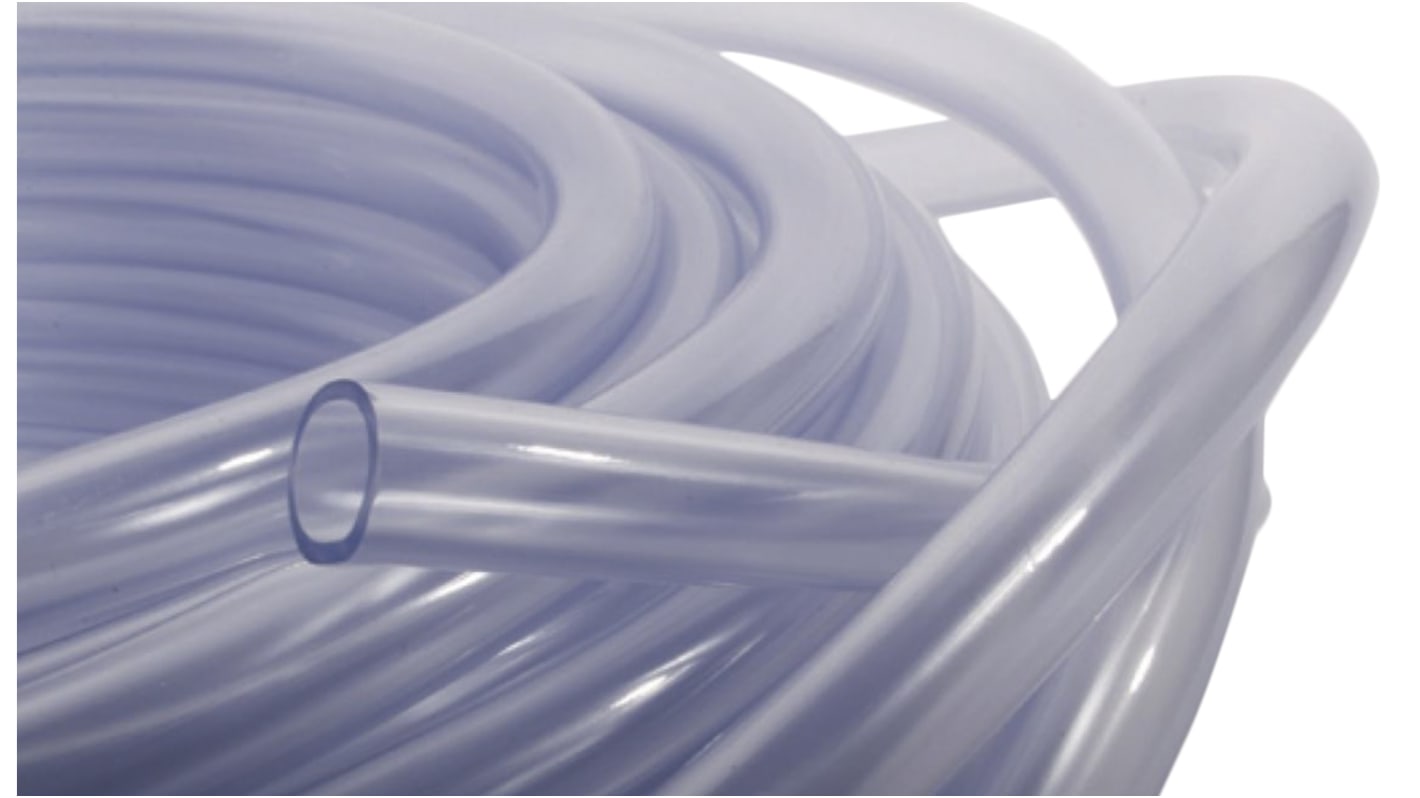 RS PRO PVC, Hose Pipe, 25mm ID, 31mm OD, Clear, 25m