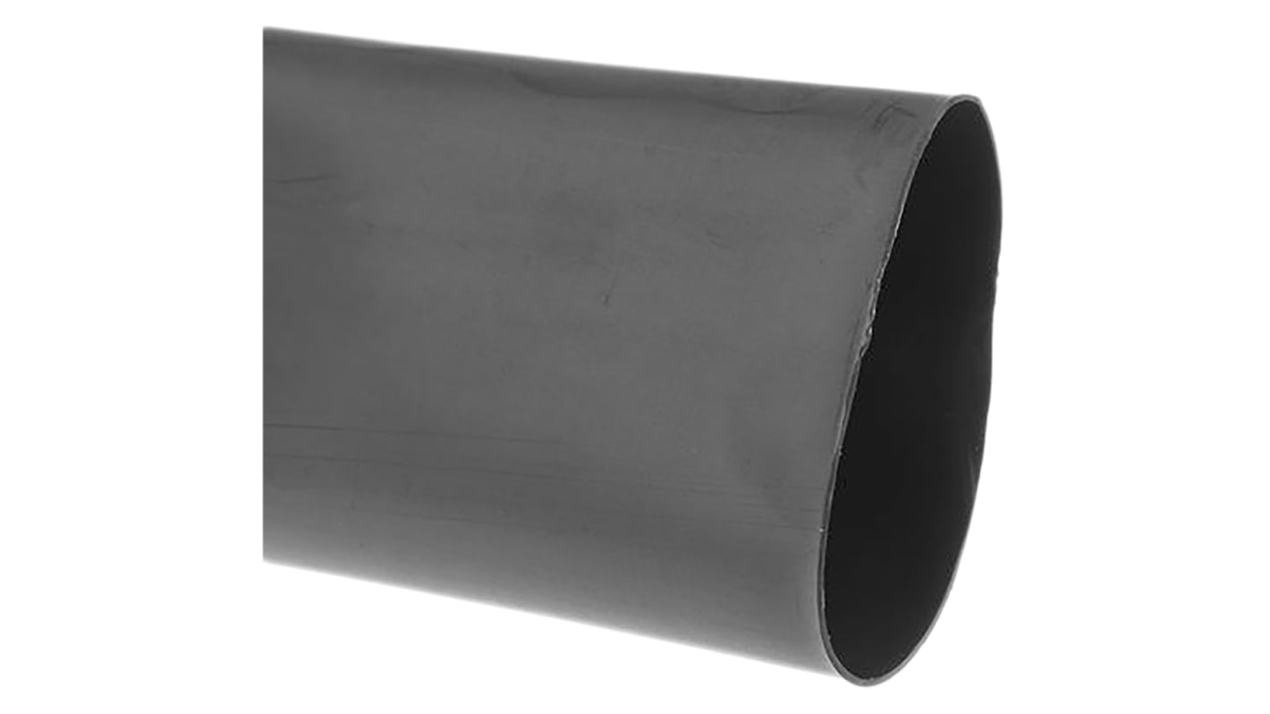 HellermannTyton 熱収縮チューブ, 収縮前 50.8mm, 収縮後 25.4mm, 黒 309-15080 TF21-50.8/25.4-PO-X-BK