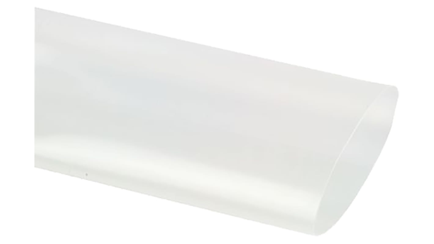 Tubo termorretráctil HellermannTyton de Poliolefina Transparente, contracción 2:1, Ø 19.1mm, long. 50m