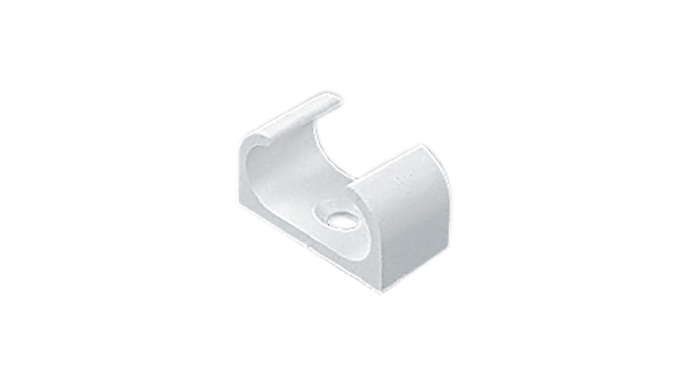 Racor para conducto Schneider Electric, Pinza de sujeción de tubo de PVC Blanco, tamaño nom. 16mm