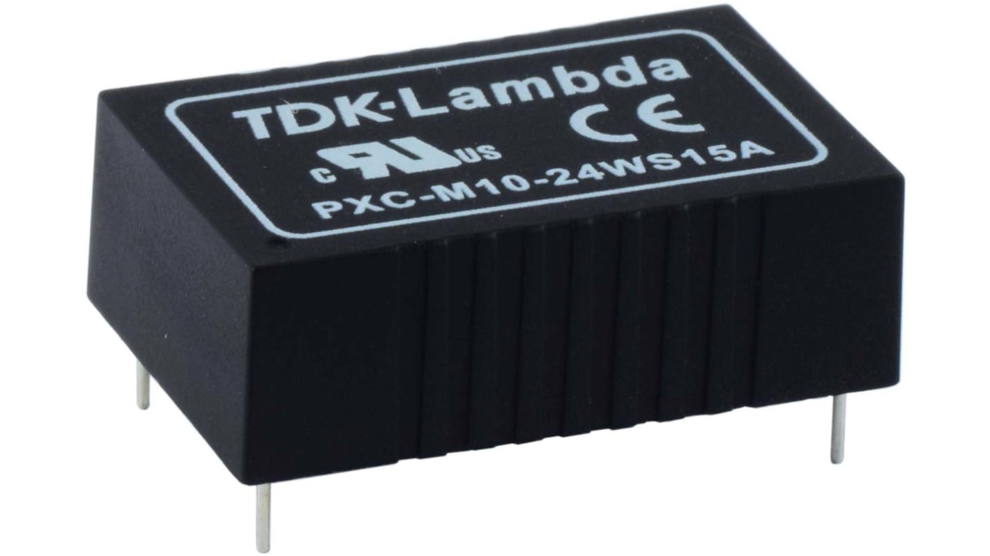TDK-Lambda PXC-M03W DC-DC Converter, 15V dc/ 200mA Output, 9 → 36 V dc Input, 3W, PCB Mount, +94°C Max Temp