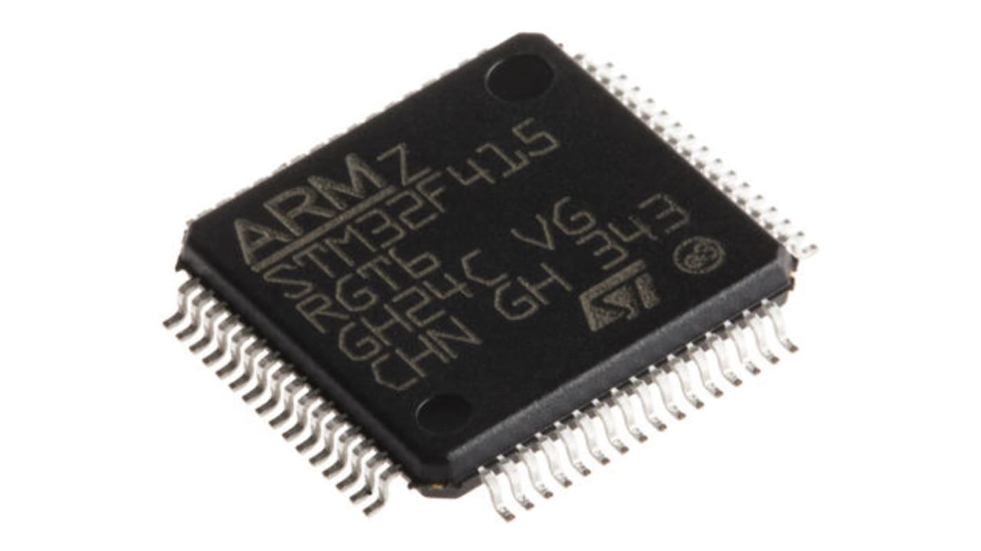 Microcontrolador STMicroelectronics STM32F410RBT6, núcleo ARM Cortex M4 de 32bit, RAM 32 kB, 100MHZ, LQFP de 64 pines