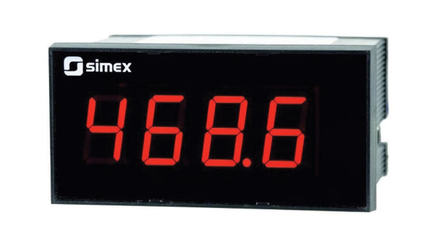 Simex LED Digital Panel Multi-Function Meter, 45mm x 91mm