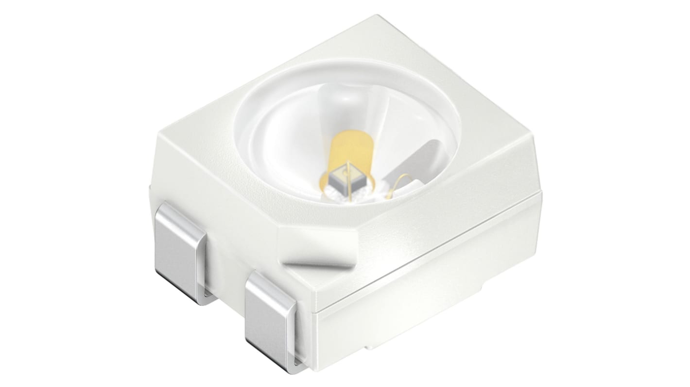 ams OSRAM LED, 4 tüskés, felületre szerelhető, Kék, 470 nm, 1,43 lm, 495 mcd, 3,4 V, 120°, Power TOPLED sorozat, PLCC 4