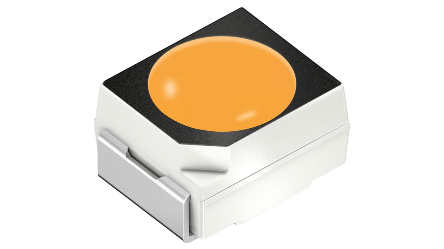 ams OSRAM LED, 2 tüskés, felületre szerelhető, Fehér, 5000 mlm, 970 → 1800 mcd, 3,05 V, 110°, TOPLED Black
