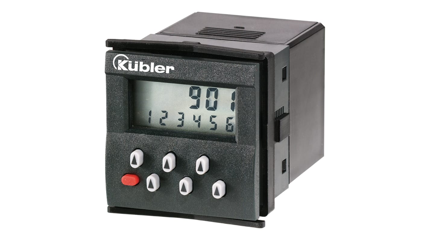 Contatore elettronico Kübler, Impulso, 30Hz, display LCD 6 cifre, Batteria da 3,6 V
