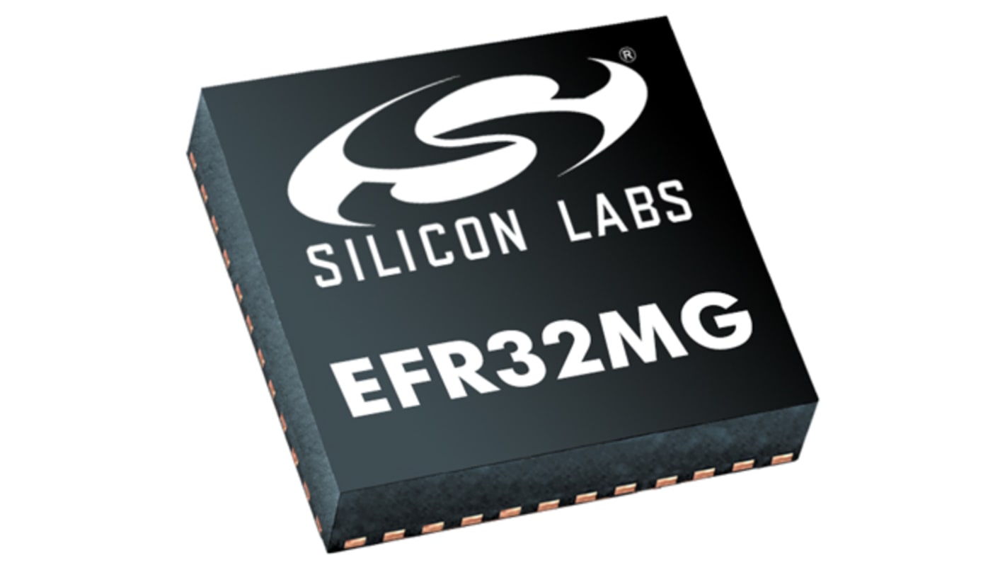 Silicon Labs EFR32MG1B132F256GM48-B0 1.85 → 3.8V Wireless MCU, Thread, ZigBee, ZigBee RC I2S, IrDA, RS485,