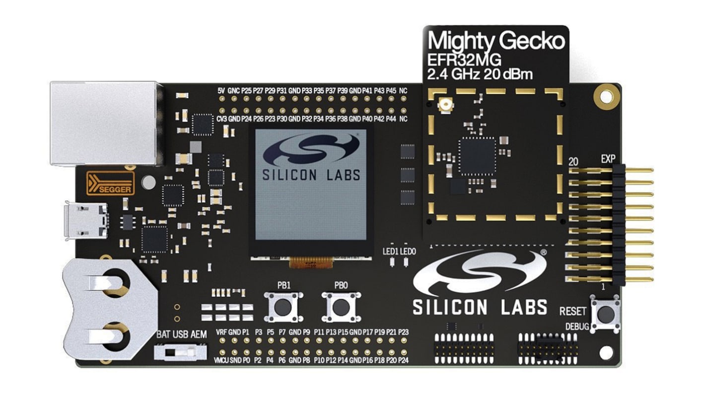 Strumento di sviluppo comunicazione e wireless Silicon Labs EFR32MG1 Mighty Gecko Mesh, 2.4GHz, Thread, ZigBee