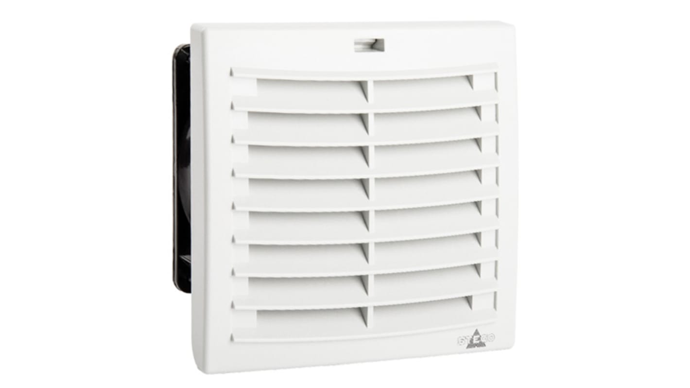 Ventilador con filtro STEGO de 152 x 152mm, alim. 115 V ac, 18W, caudal filtrado 51m³/h, 53 dB(A)dB(A), IP54