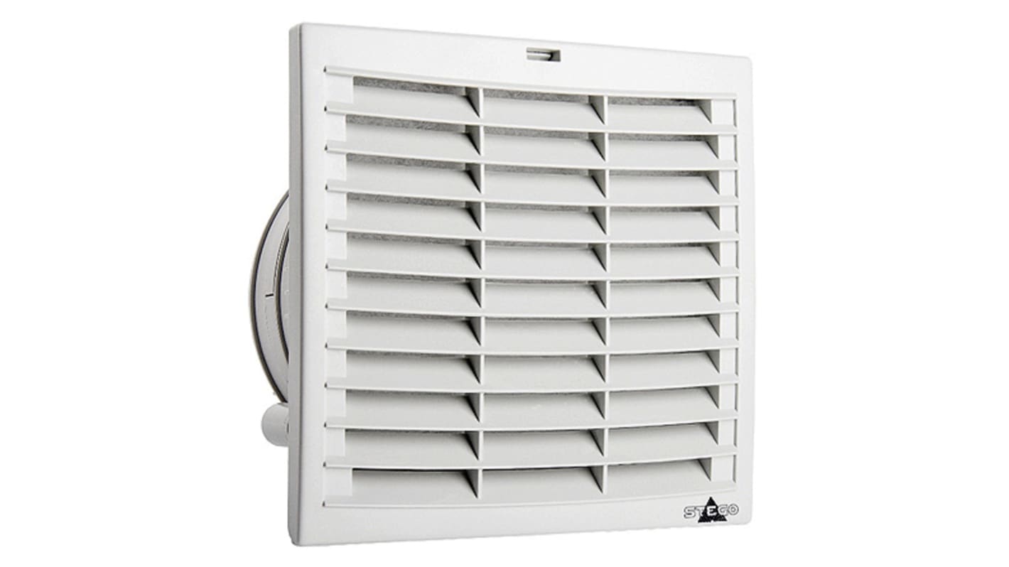 STEGO Filter Fan Plus FPI Series Filter Fan, 115 V ac, AC Operation, 293m³/h Filtered, 332m³/h Unimpeded, IP54, 257 x