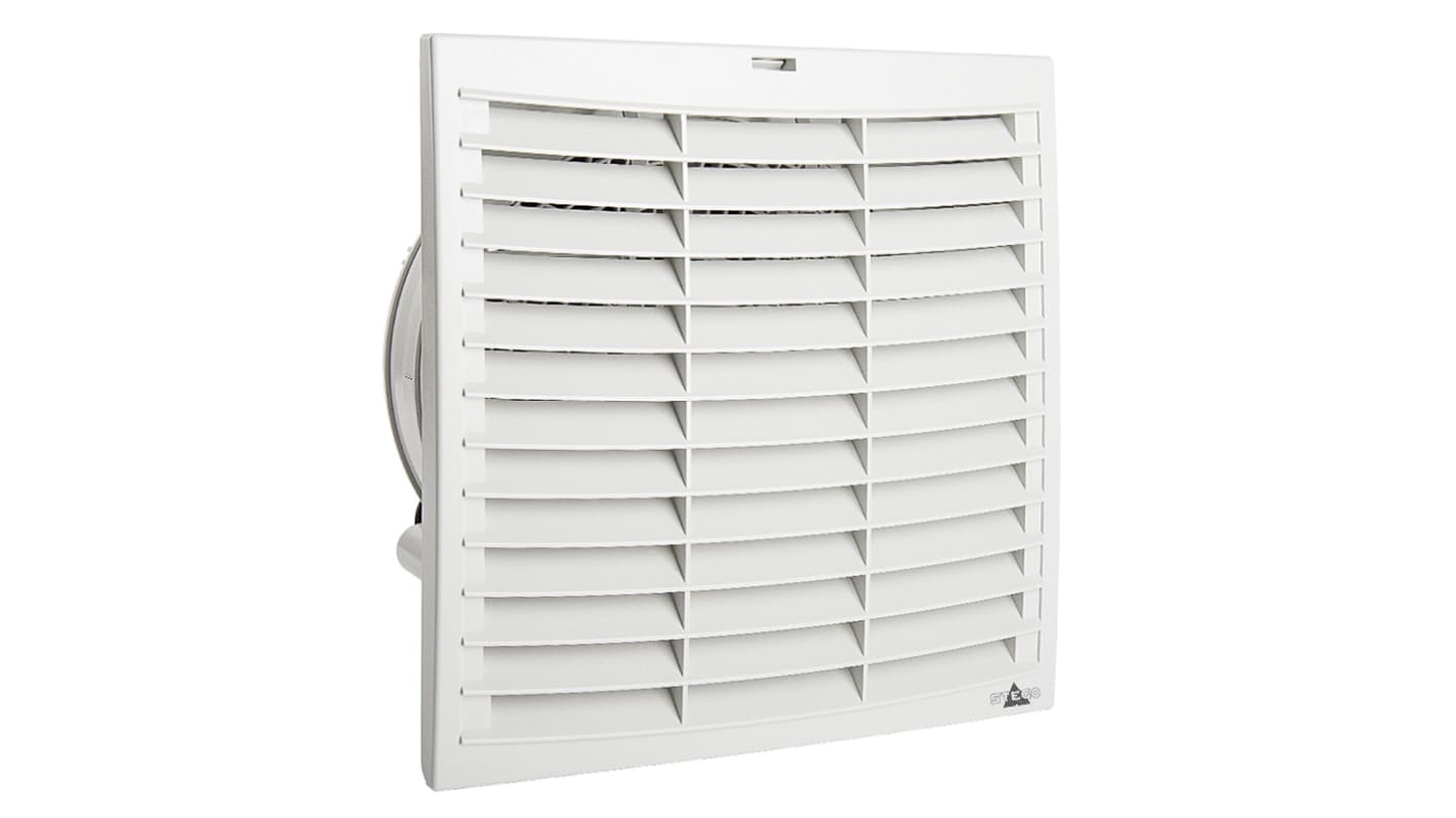 STEGO Filter Fan Plus FPI Series Filter Fan, 115 V ac, AC Operation, 339m³/h Filtered, 394m³/h Unimpeded, IP54, 322 x