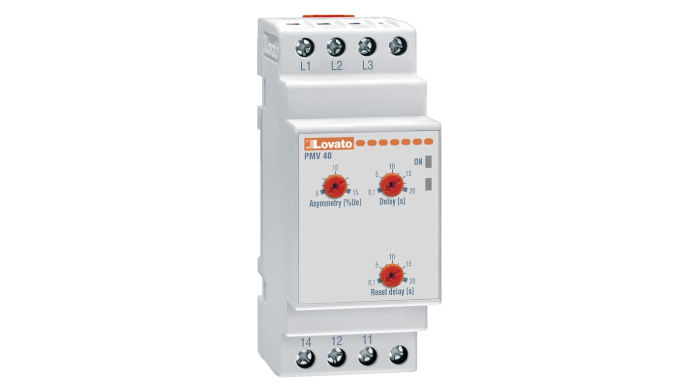 PMV40A575 Lovato Voltage Monitoring Relay, 3 Phase, SPDT, Maximum of
