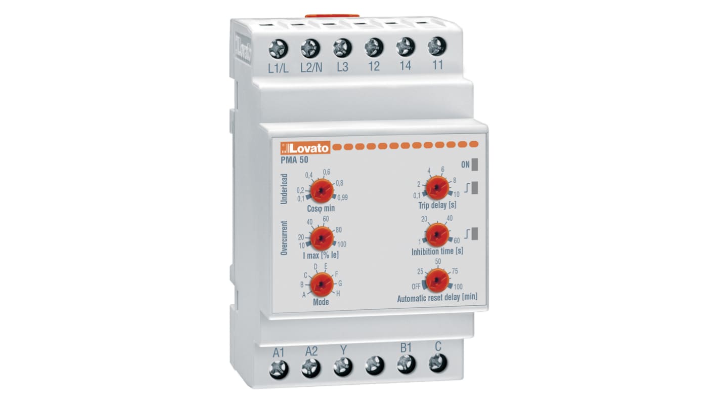 Relé de control de control y protección para motores y bombas 0.6