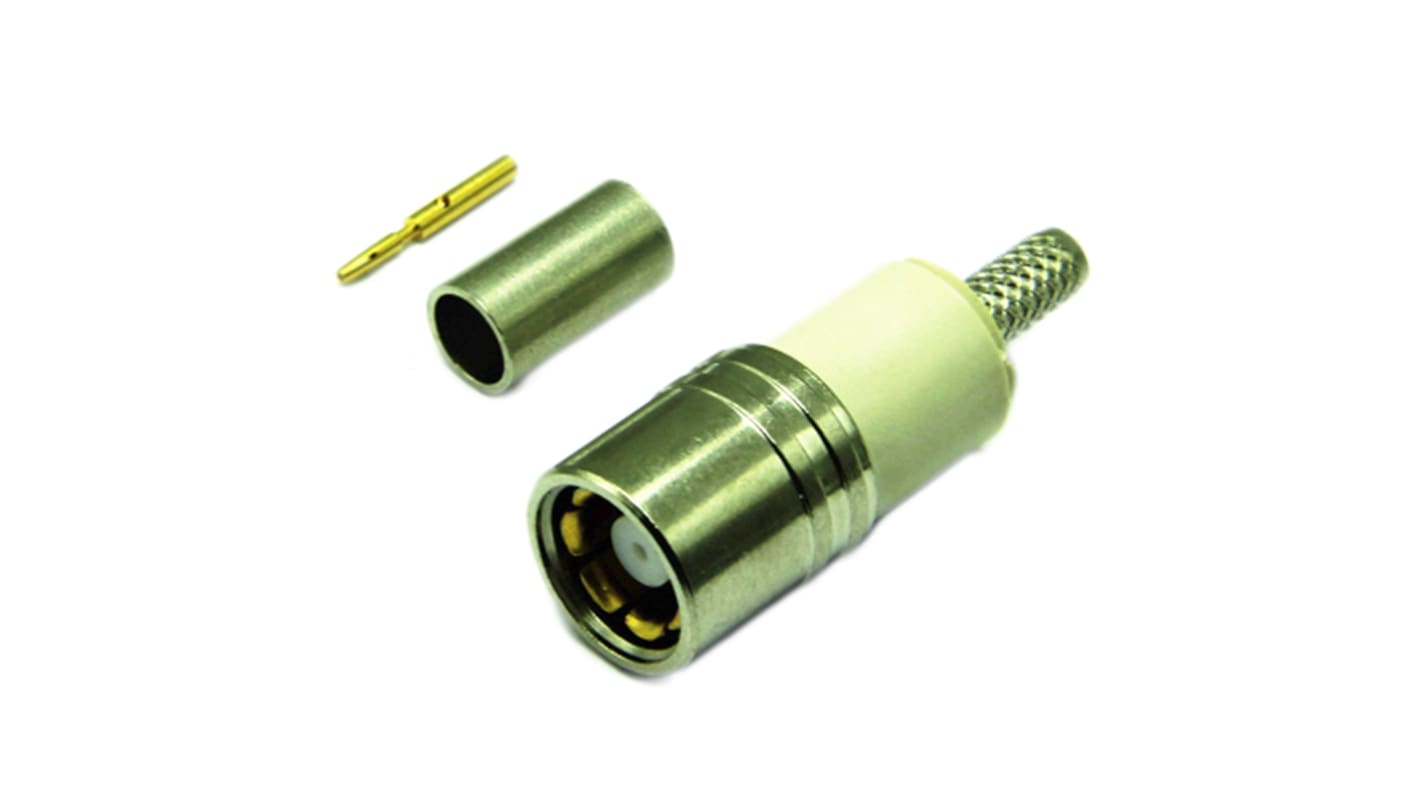 Connettore coassiale Ad angolo retto Interface Connectors, Femmina, 75Ω, Montaggio su cavo