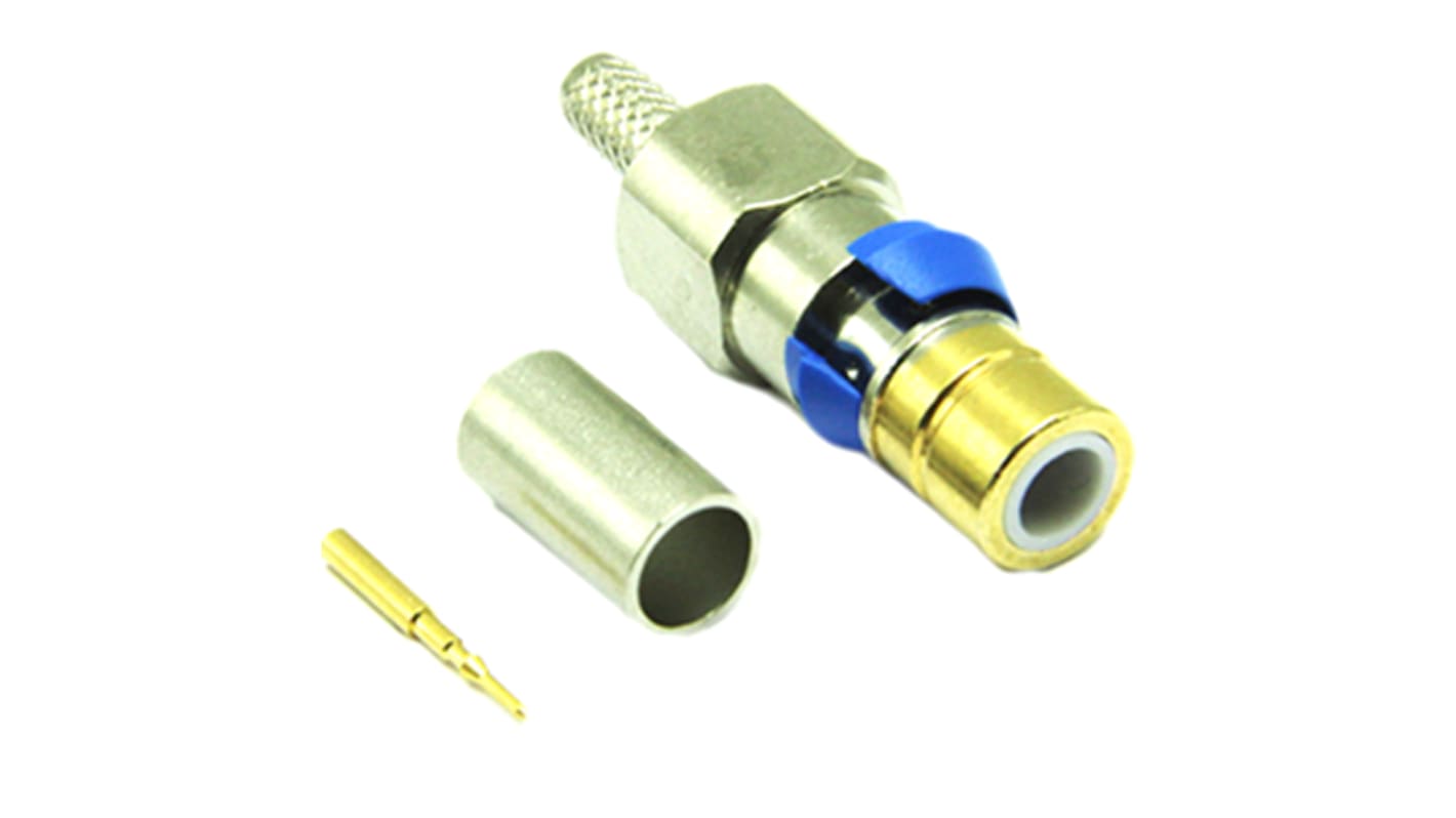 Conector coaxial Interface Connectors 310-832-TNG BT3002, Macho, Recto, Impedancia 75Ω, Montaje de Cable, Terminación