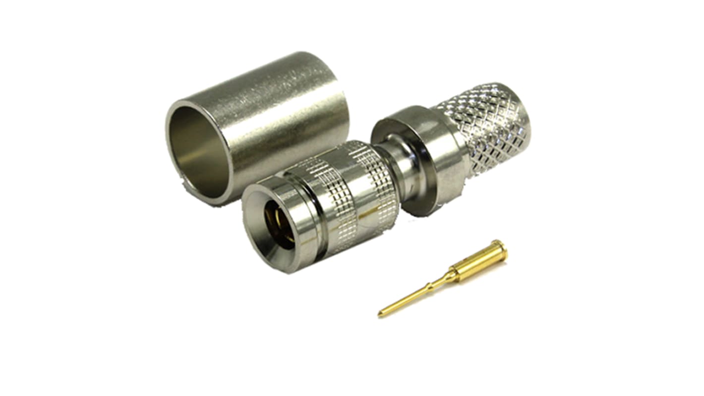 52005B6FC COAX Connectors 75Ω Straight Cable Mount, 1.0/2.3