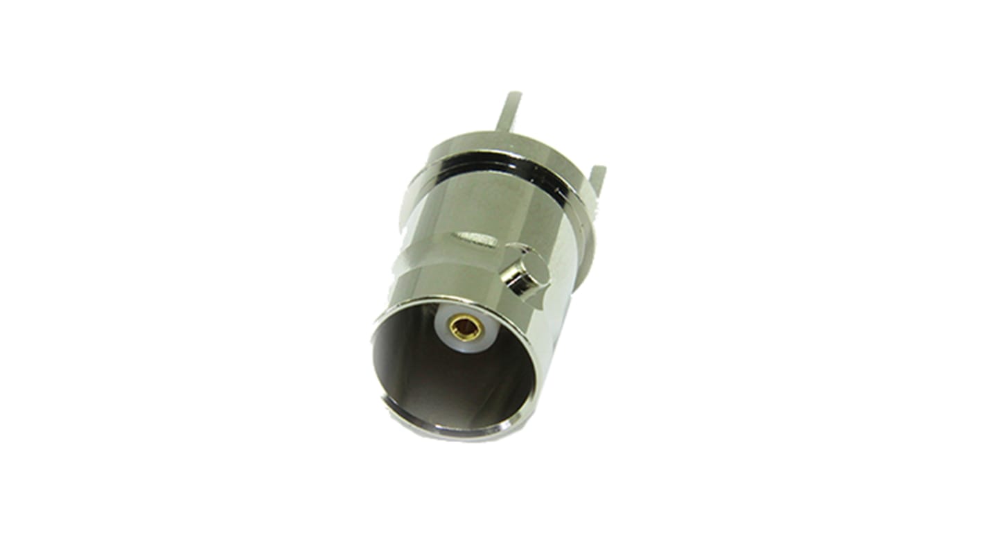 COAX Connectors, jack PCB Mount BNC Connector, 75Ω, Through Hole Termination, Straight Body