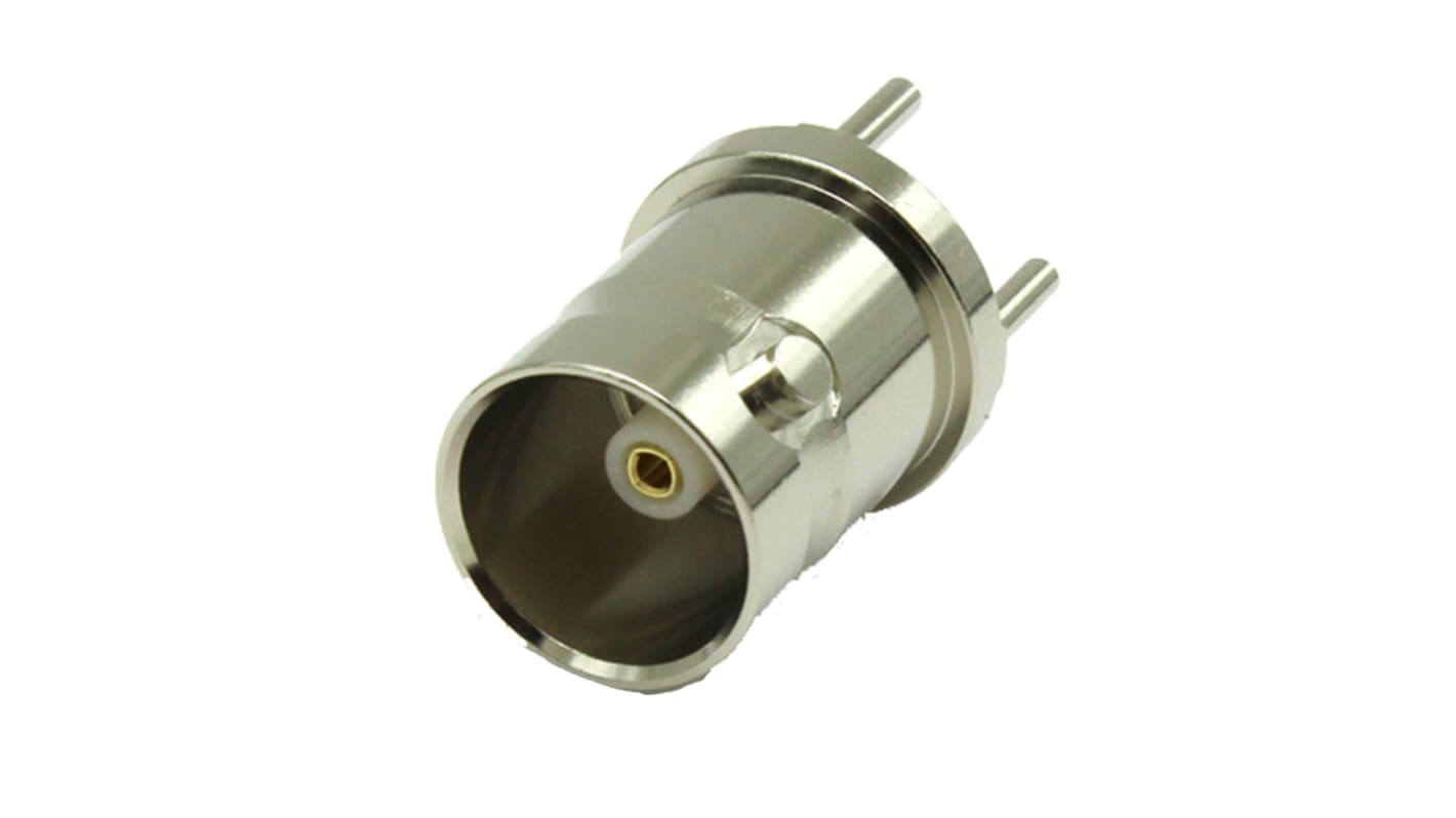 COAX Connectors, jack PCB Mount BNC Connector, 75Ω, Through Hole Termination, Straight Body