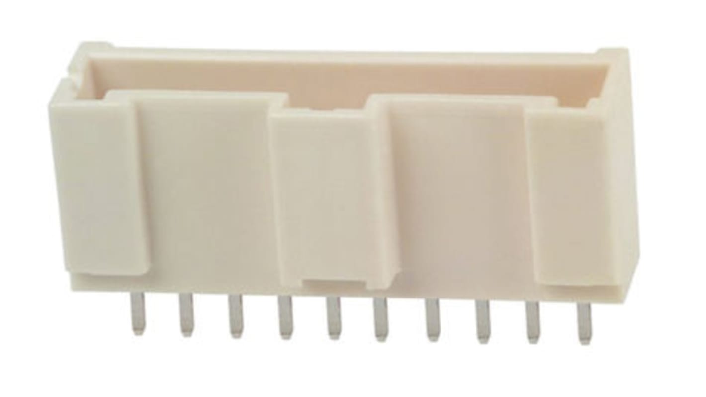 Conector macho para PCB Hirose serie DF1E de 10 vías, 1 fila, paso 2.5mm, para soldar, Montaje en orificio pasante