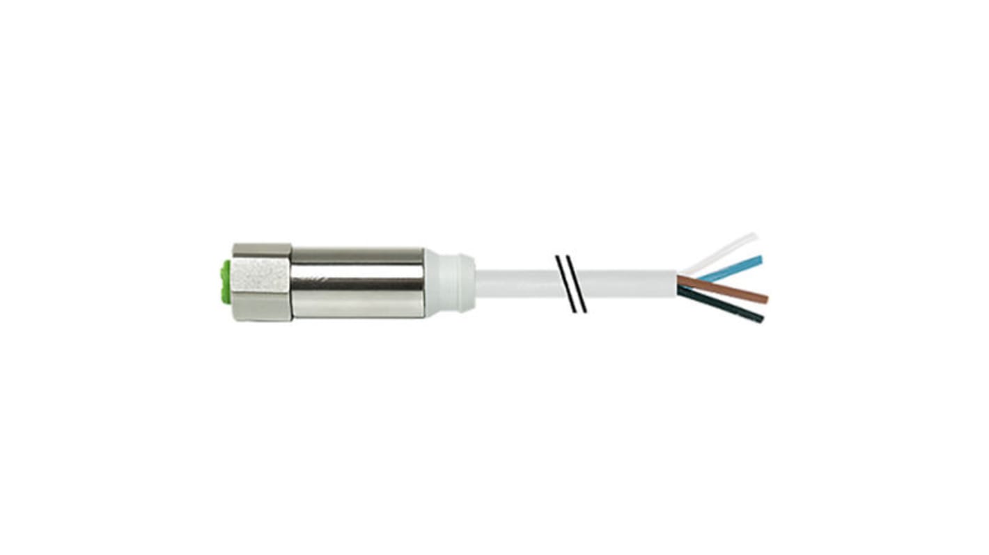 Murrelektronik Limited Straight Female 4 way M12 to Unterminated Sensor Actuator Cable, 1.5m