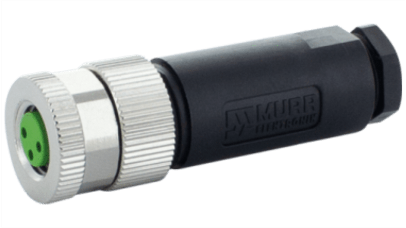 Conector circular Murrelektronik Limited hembra serie 7000 de 4 vías hembra, montaje aéreo, IP67