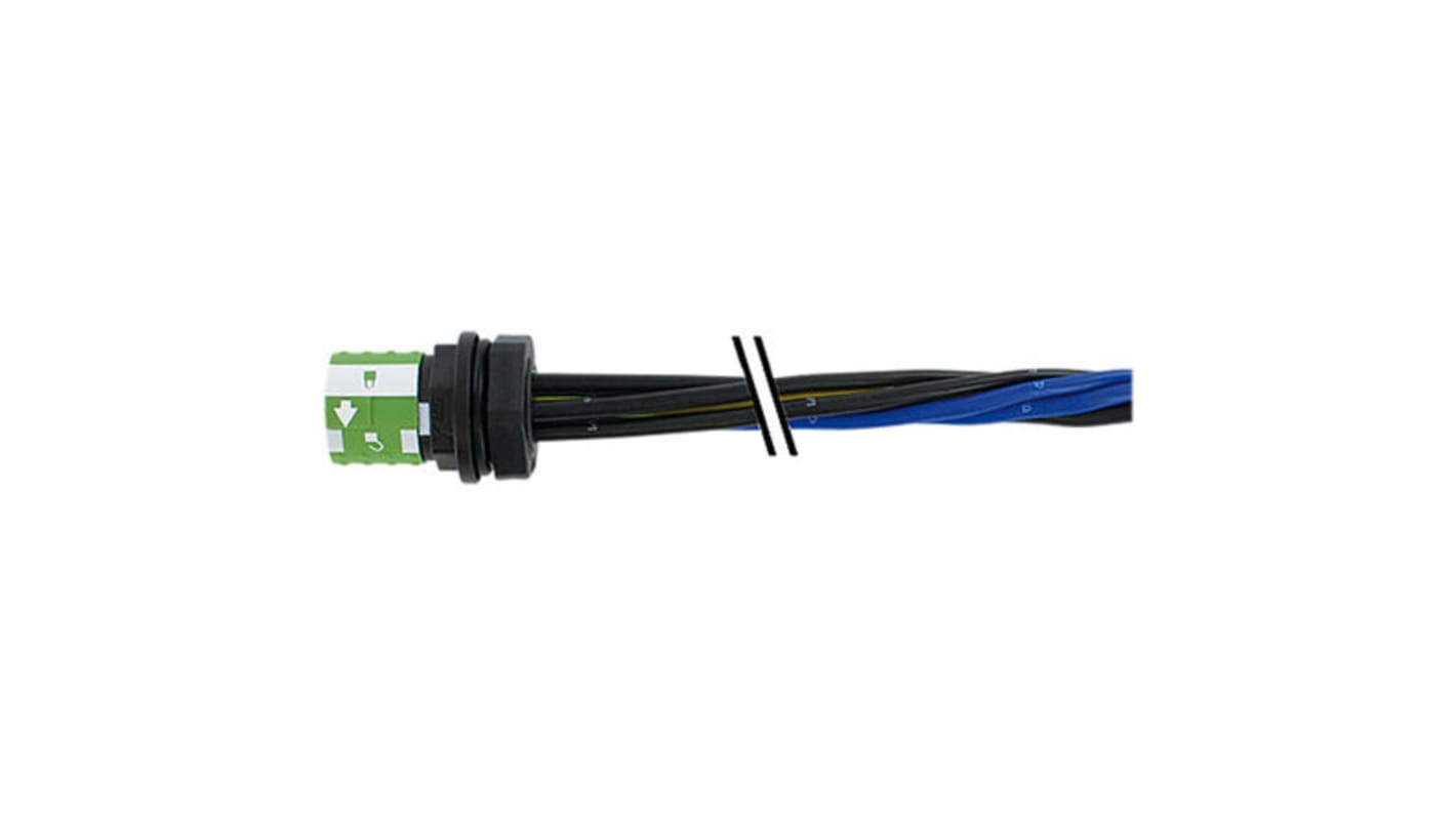 Murrelektronik Limited Straight Female 6 way MQ15-X-Power to Unterminated Sensor Actuator Cable, 500mm