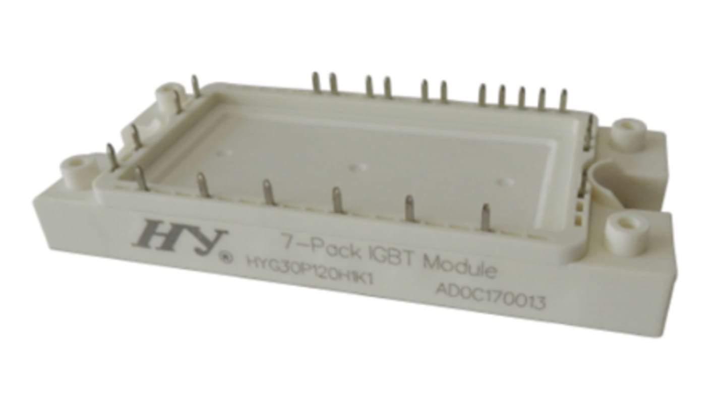 Módulo IGBT, HYG30P120H1K1, N-Canal, 40 A, 1.200 V, 24-Pines Trifásico